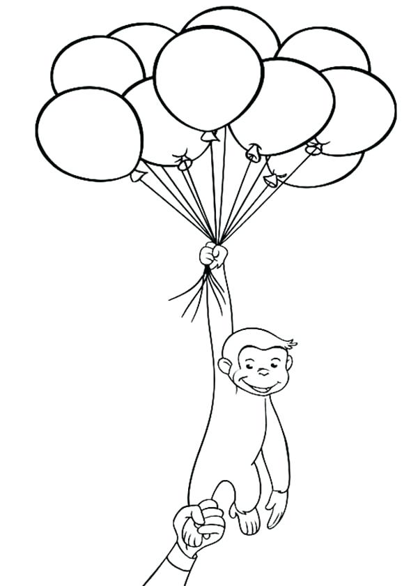 600x840 Coloring Pages Balloons