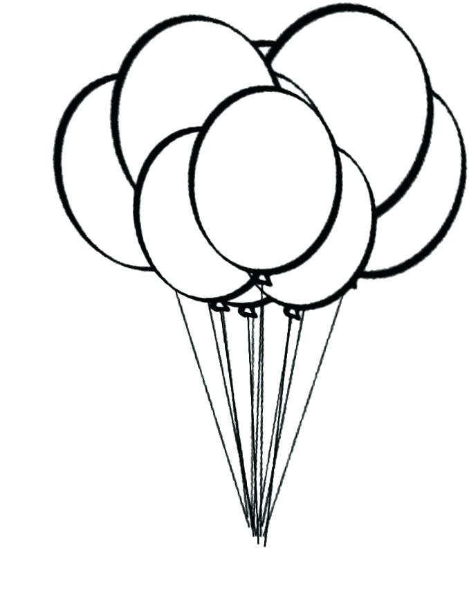 678x874 Balloon Coloring Pages Printable