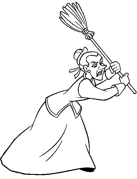 463x605 Disney Cinderella Step Sister Coloring Pages