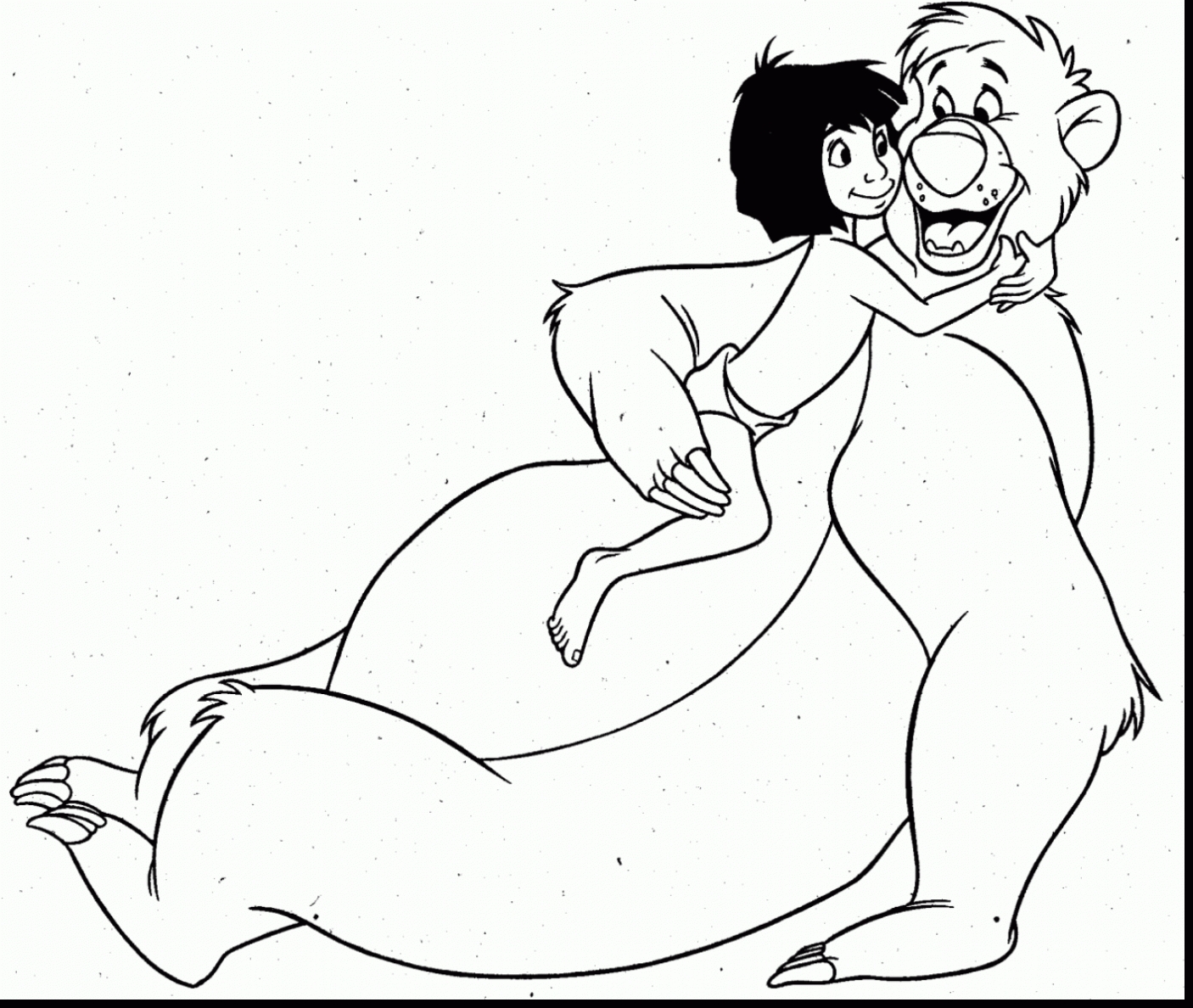1406x1188 Best Of Jungle Book Coloring Pages Design Printable Coloring Sheet