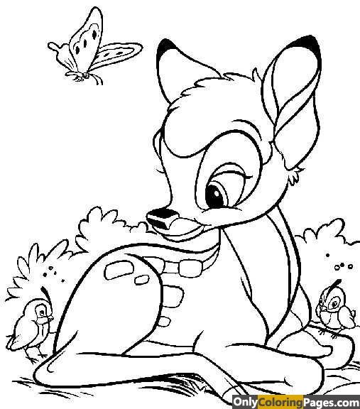 507x576 Bambi Coloring Pages