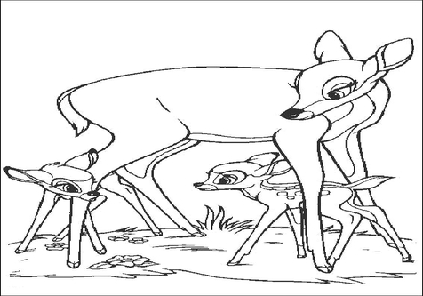476x333 Faline Bambi Coloring Pages Page Image Clipart Images
