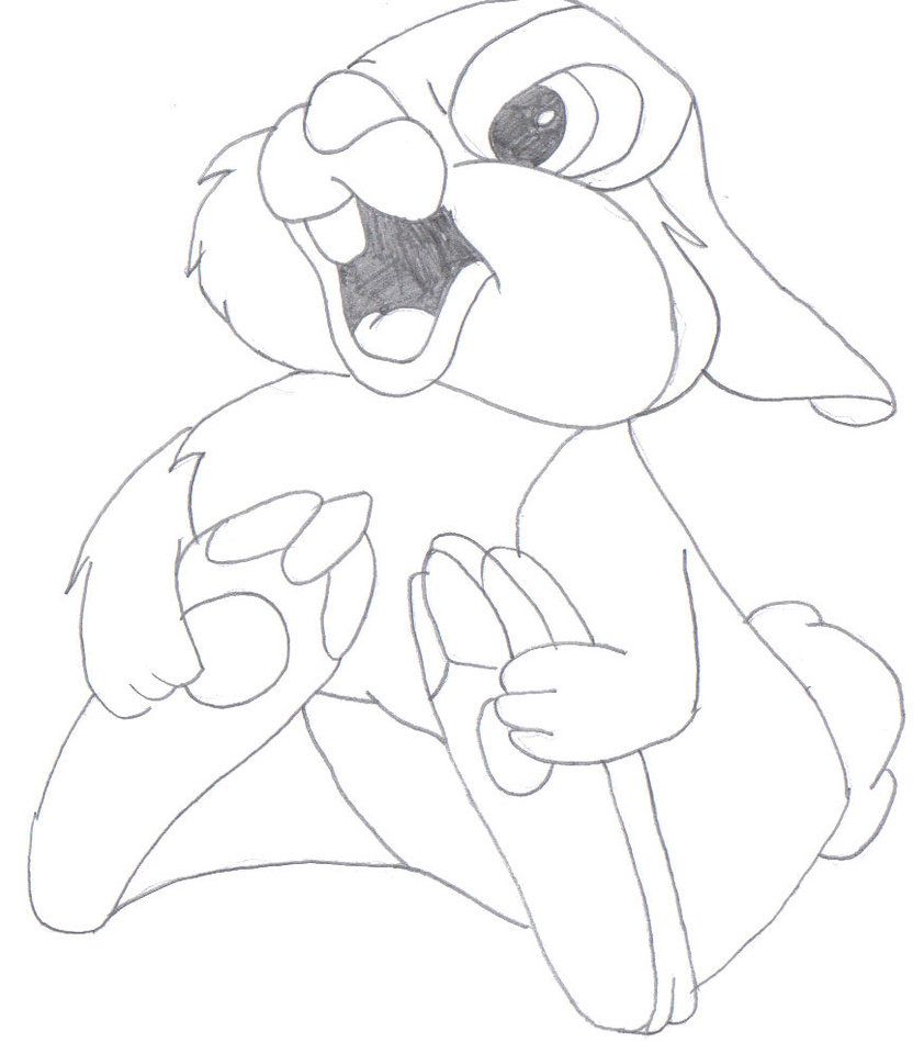 842x949 Thumper Coloring Pages For Girls Thumper Coloring Pages