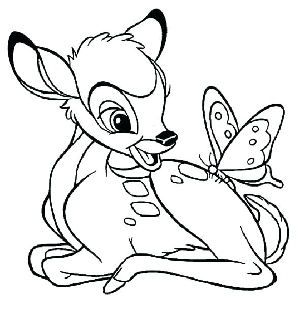 600x608 Bambi Coloring Pages Coloring Drawing Coloring Pages Coloring