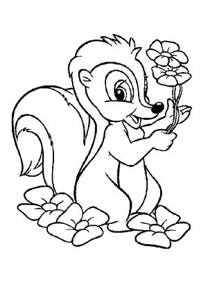 300x417 Bambi Coloring Pages Coloring Page Bambi Flower Coloring Pages