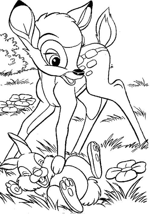 500x709 Bambi Coloring Pages Cool Bambi Coloring Book