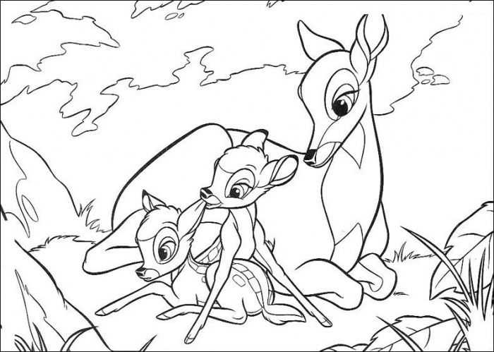 700x499 Bambi Coloring Pages Super Coloring Zodius Art