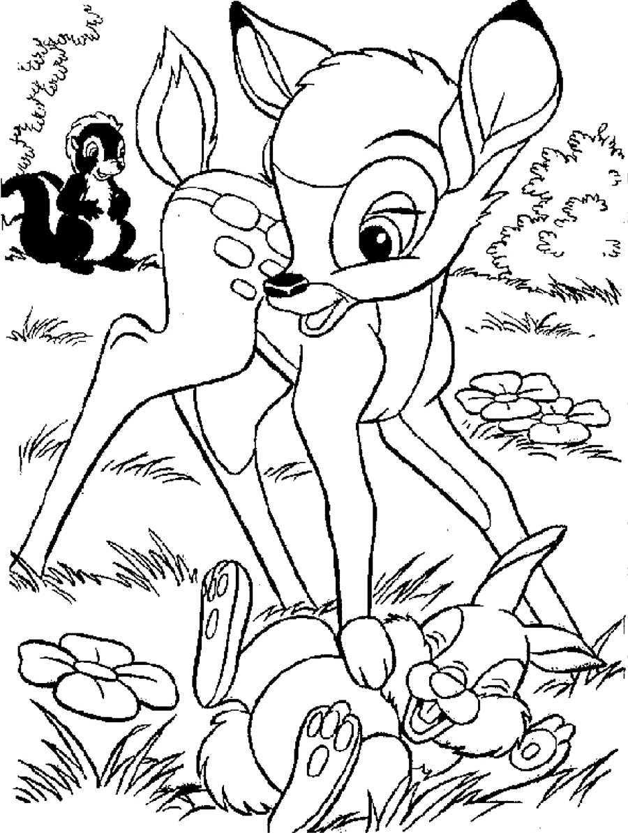 900x1194 Free Printable Bambi Coloring Pages For Kids