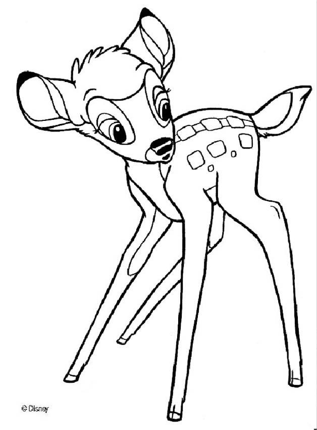 628x850 Bambi Coloring Pages