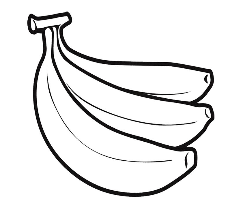 790x728 Banana Coloring Pictures Perfect Banana Coloring Page