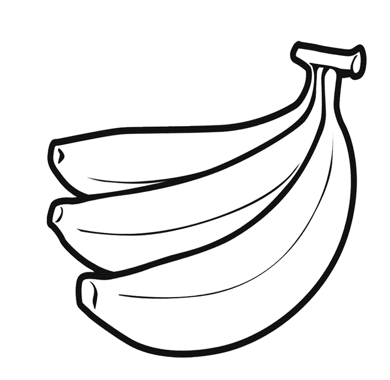 800x780 Coloring Picture Of A Banana New Banana Coloring Page For Print