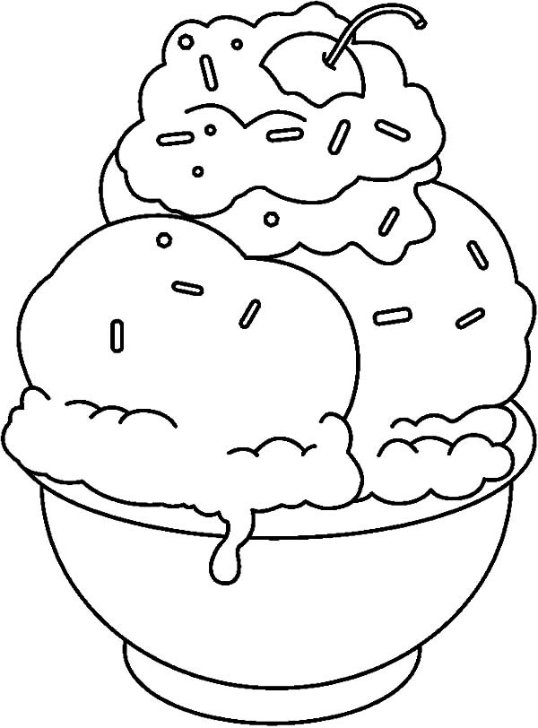 600x812 Do It Yourself Banana Split Coloring Pages Best Place To Color