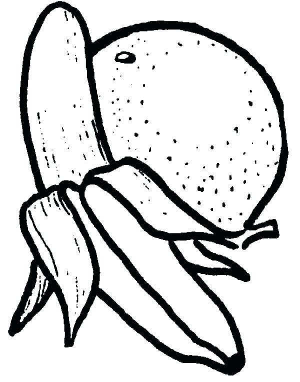 600x764 Banana Coloring Sheet Banana Coloring Sheet Banana Split Coloring