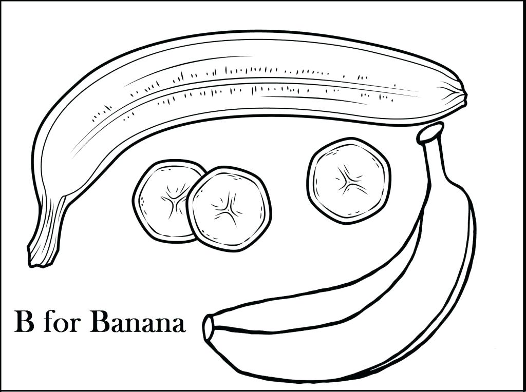 1024x764 Banana Coloring Page Banana Coloring Pages Monkey Got A Banana