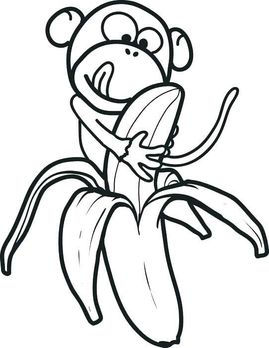 542x700 Banana Coloring Sheet Banana Coloring Pages Banana Split Coloring