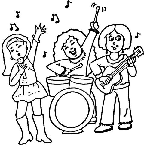 479x480 Rock Band Coloring Pages Sketch Coloring Page Bilder Body