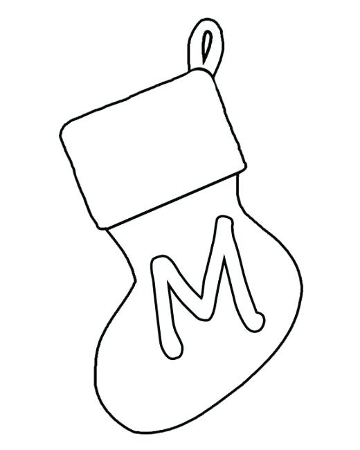 520x650 Christmas Stockings To Color Plus Banner Christmas Stocking