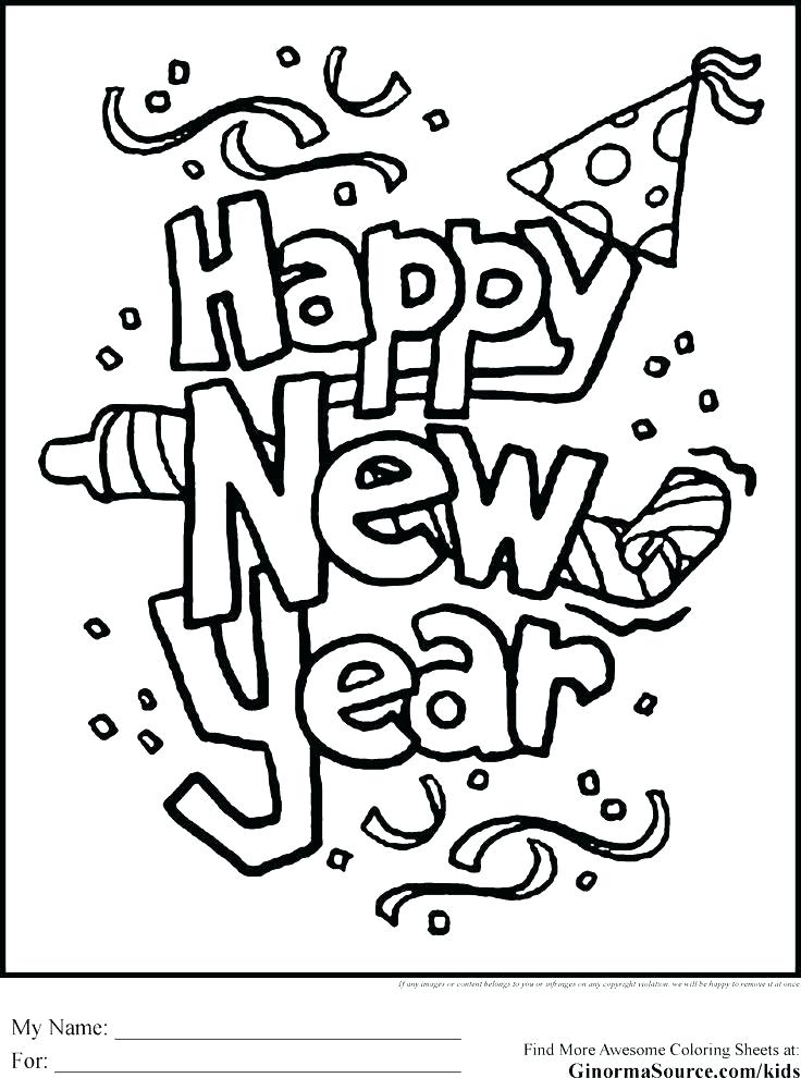 736x990 New Years Printable Coloring Pages Free Printable New Years