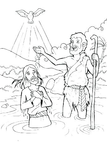 Baptism Coloring Pages at GetDrawings | Free download