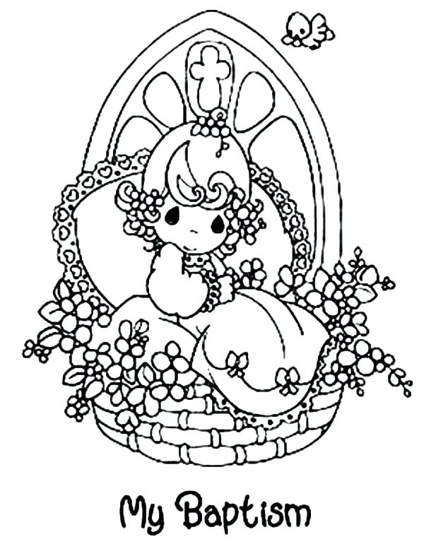 600x770 Baptism Coloring Pages Free My Baptism Coloring Pages Free