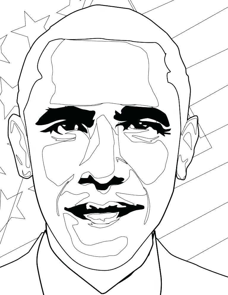 Download Barack Obama Coloring Pages Printable at GetDrawings.com | Free for personal use Barack Obama ...