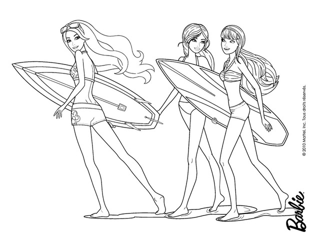620x480 Barbie Mermaid Coloring Pages