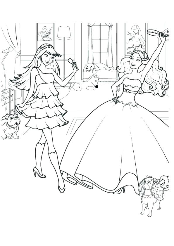 595x842 Barbie And Friends Coloring Pages Barbie Coloring Book Plus Barbie