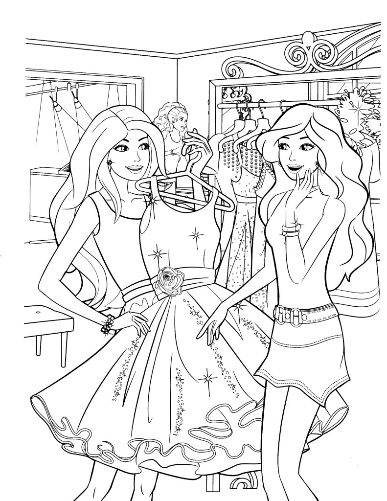 791x1024 Barbie And Ken Coloring Pages