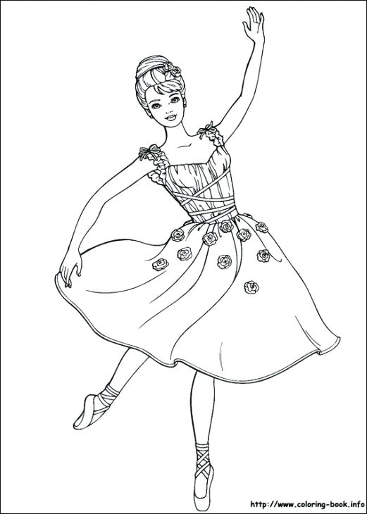 Barbie Ballerina Coloring Pages at GetDrawings | Free download