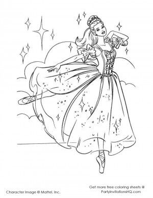 300x388 Barbie Ballerina Coloring Pages !my Coloring Pages