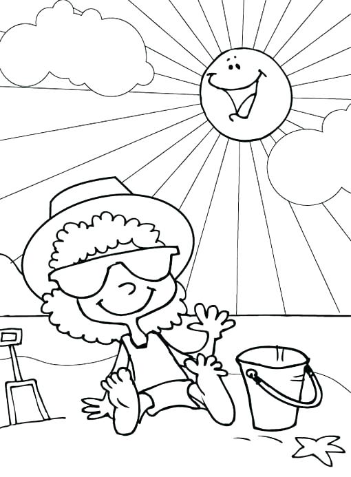 510x693 Island Coloring Page Beach Coloring Page Beach Vacation Funny