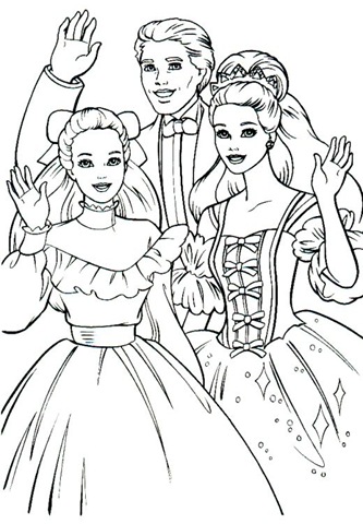 333x480 Barbie Birthday Coloring Pages