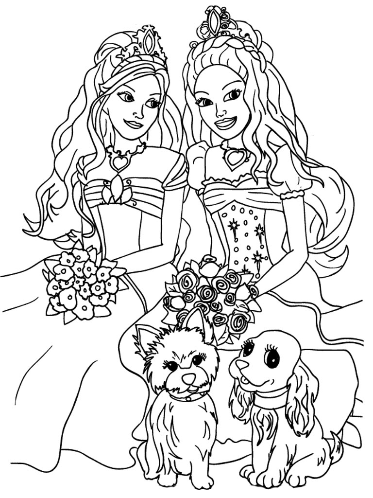 768x1024 Barbie Christmas Coloring Pages Barbie Coloring Page For Christmas