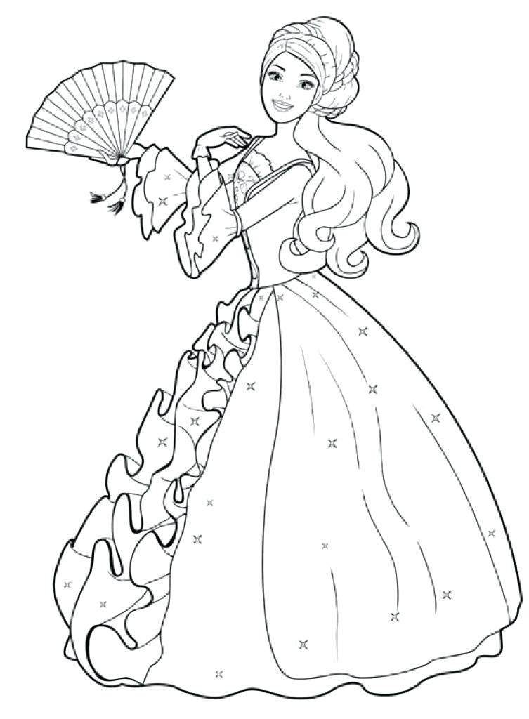 753x1024 Barbie Coloring Pages Free Printable Free Printable Barbie