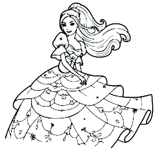 600x582 Coloring Pages Barbie Barbie Coloring Page Barbie Coloring Pages