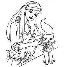 230x230 Top Free Printable Barbie Coloring Pages Online