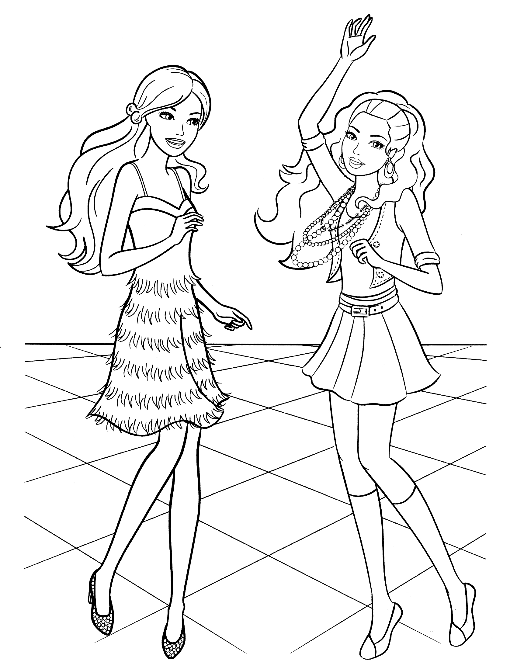 1700x2200 Barbie Coloring Pages Coloring