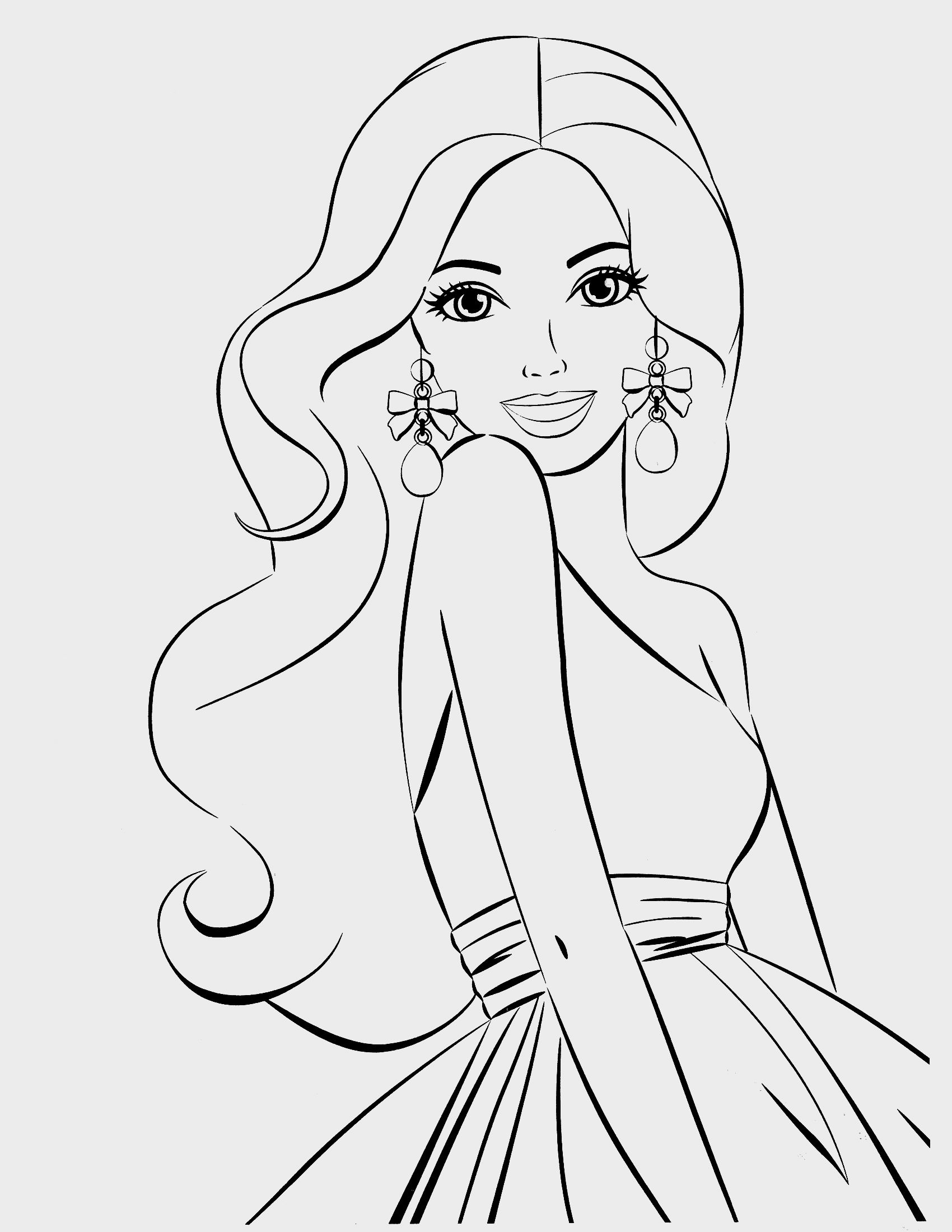 1700x2200 Barbie Coloring Pages To Print Coloring Pages
