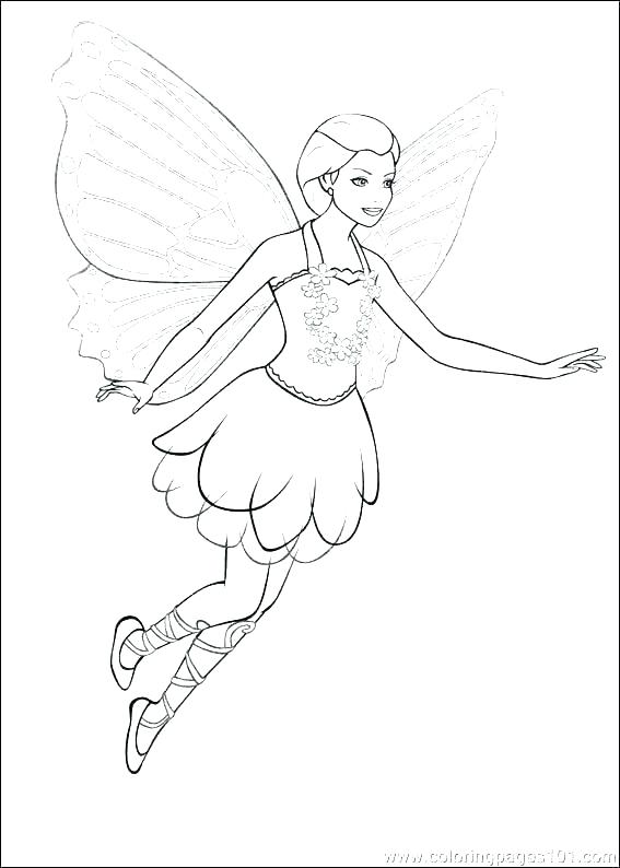 567x794 Fairy Printable Coloring Pages