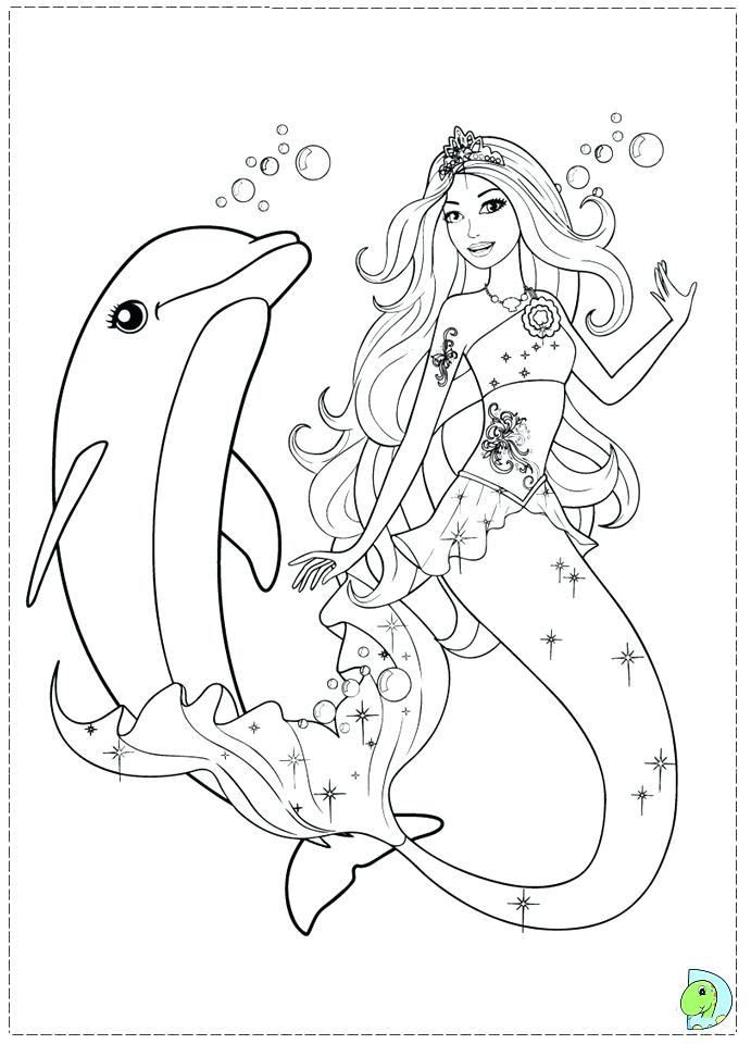 691x960 Barbie Coloring Pages Print Barbie Mermaid Coloring Pages