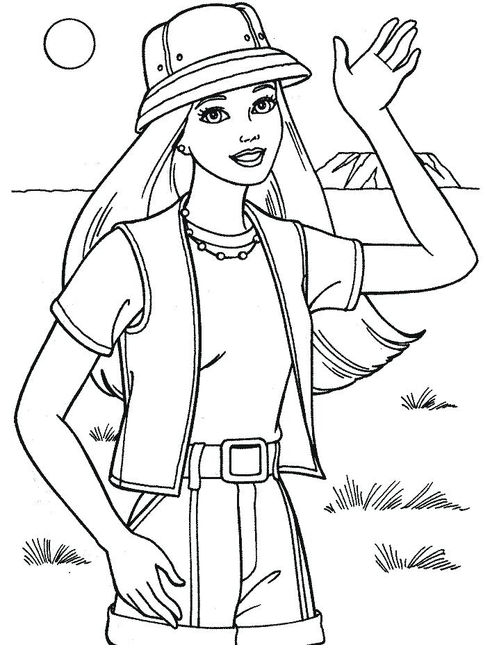 718x929 Barbie Online Coloring Online Coloring Pages For Girls Barbie Cure