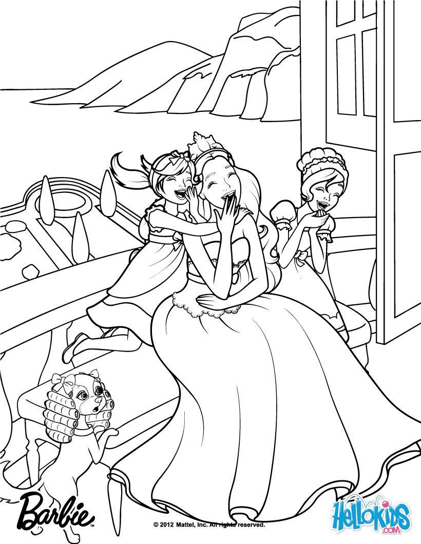 820x1060 Barbie Coloring Pages