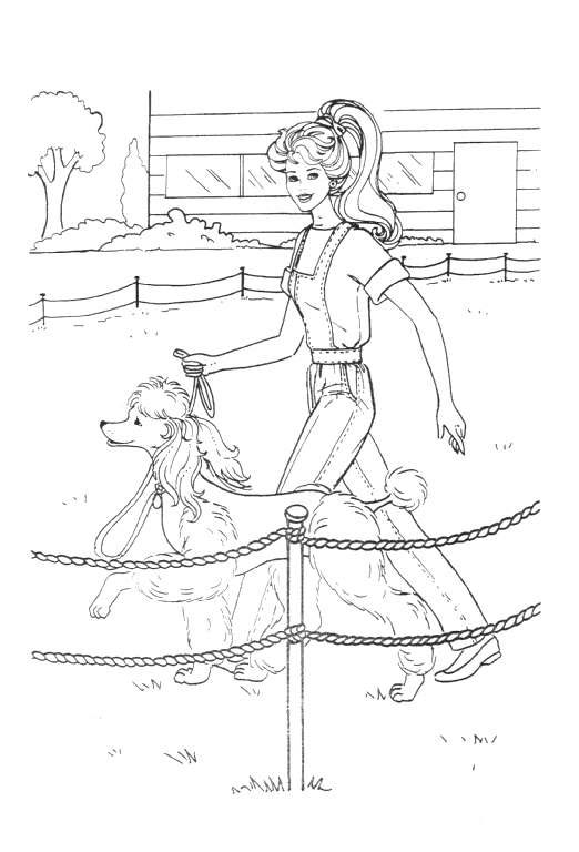 522x768 Coloring Page Barbie