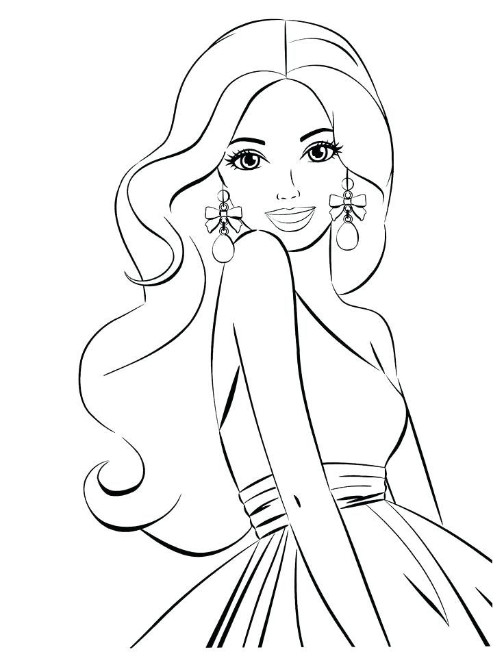 736x952 Barbie Doll Coloring Pages Nice Barbie Coloring Pages Page A Check