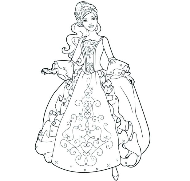 Barbie Doll Coloring Pages at GetDrawings | Free download