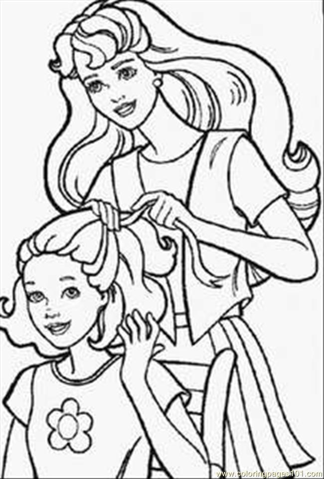 650x962 Barbie Doll Coloring Pages Coloring Page