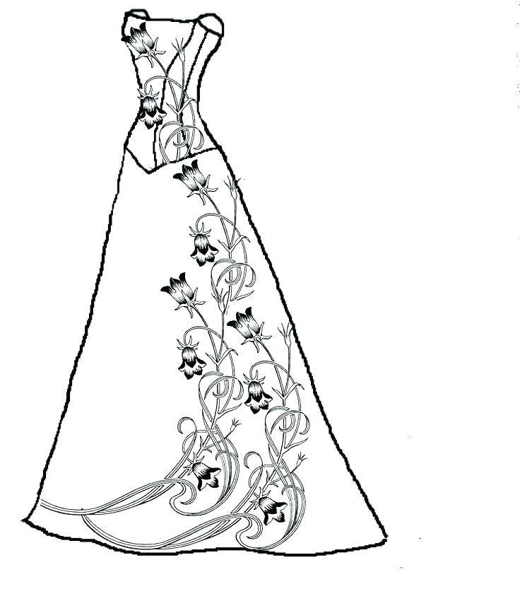 736x833 Barbie Wedding Coloring Pages Barbie Dresses Coloring Pages Barbie