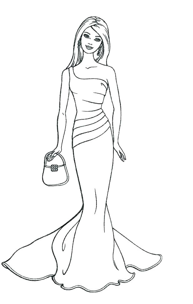 618x971 Barbie Doll Pictures To Color Barbie Coloring Pages Free Doll