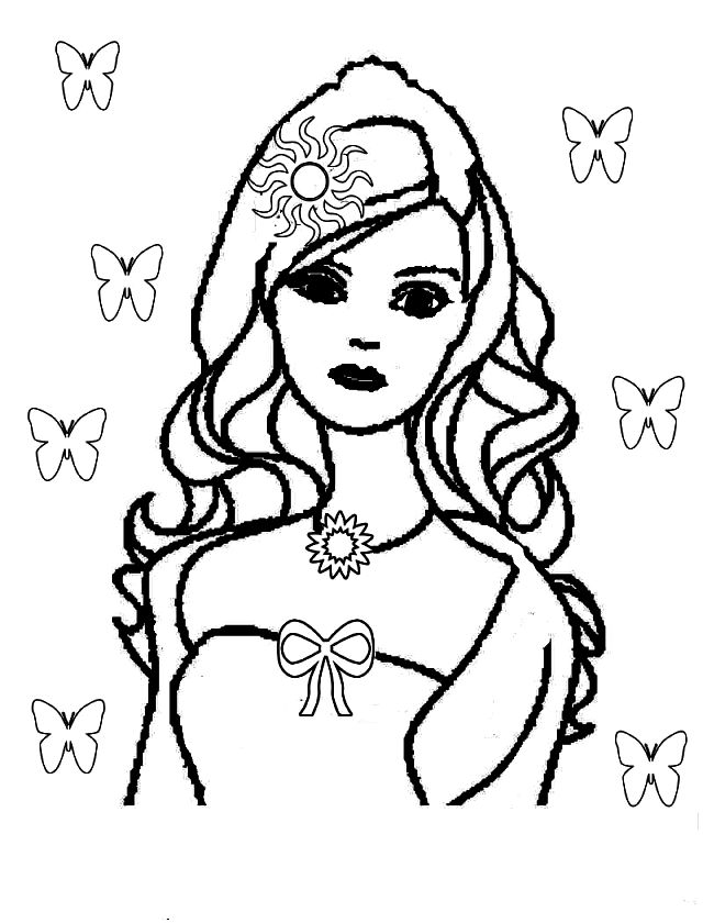 640x840 Barbie Halloween Coloring Pages Coloring Pages Kids