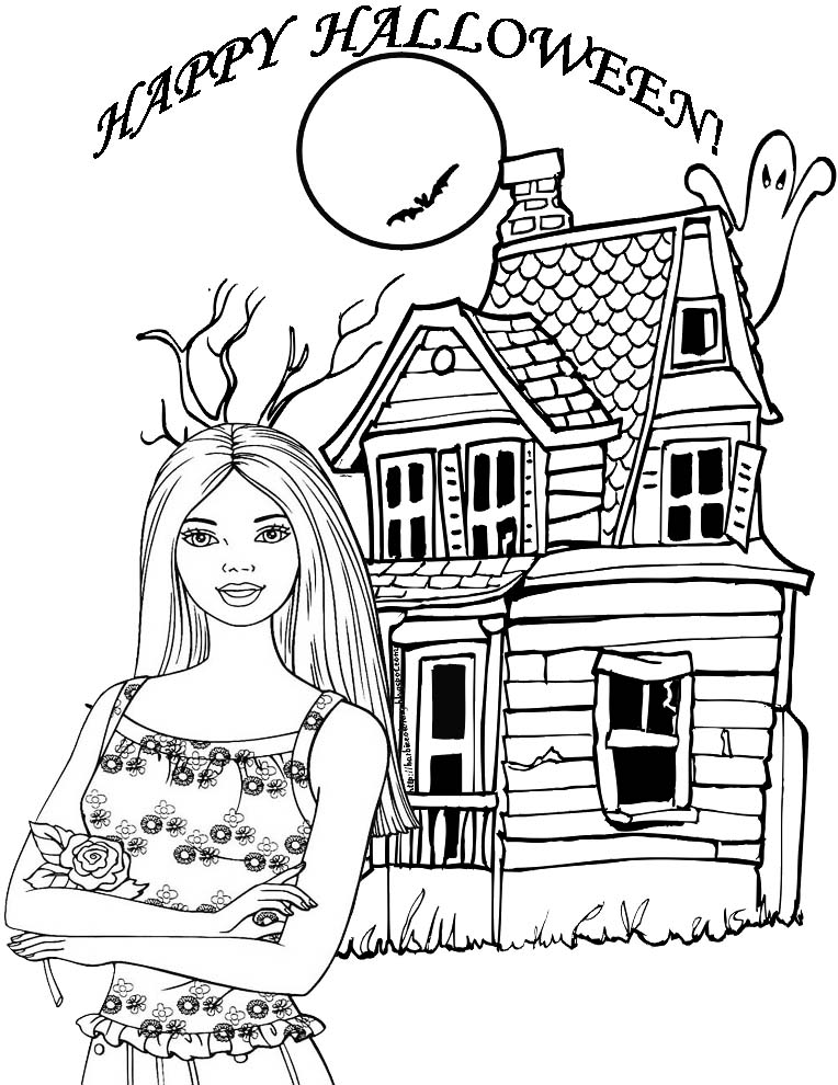 764x990 Barbie Halloween Coloring Pages Barbie Halloween Coloring Pages